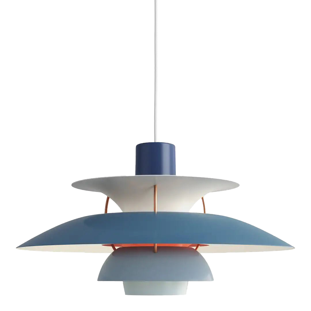 LED Pendelleuchte rund flach, Moderne Hängelampe Metall
