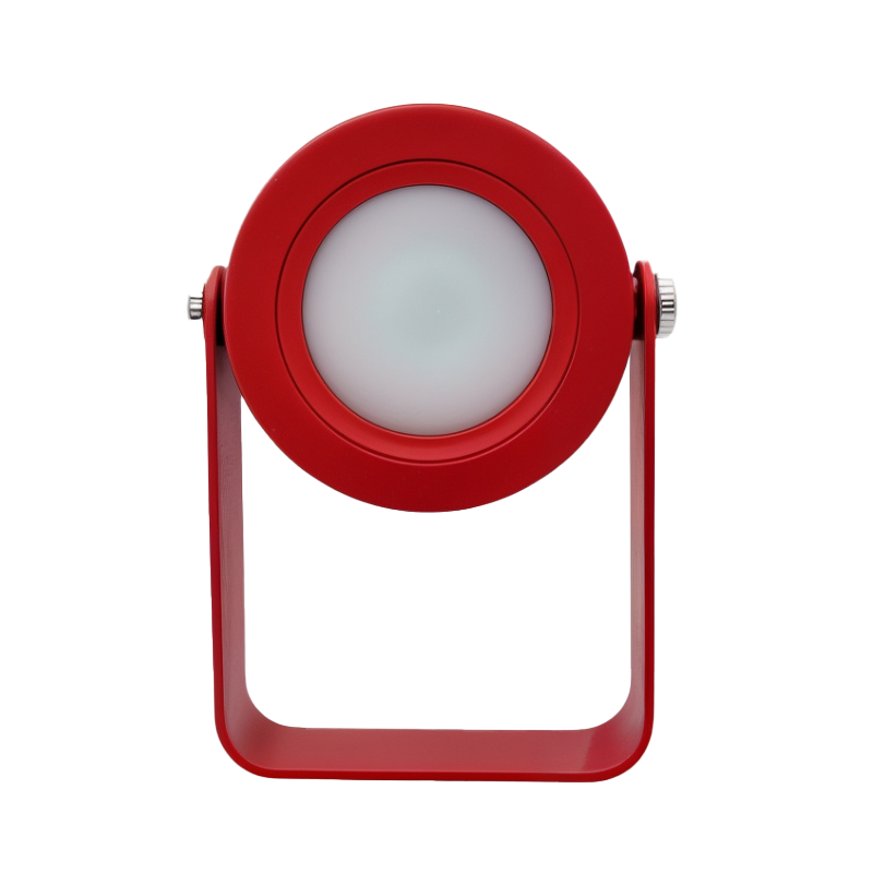 Kabellose LED Tischlampe dimmbar, Tischleuchte Holz Metall