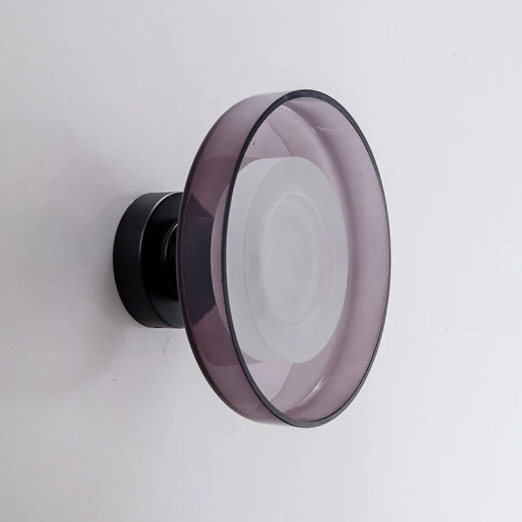 Glas Wandleuchte, Wand- & Deckenlampe klar grau LED