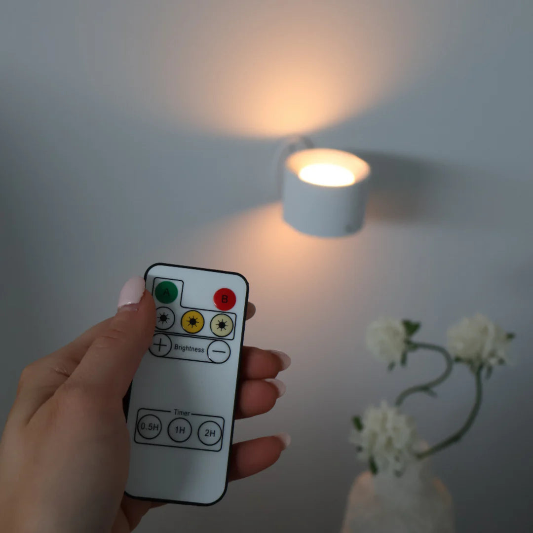 Kabellose LED Wandlampe 360° drehbar, Magnetisch, Akku, Dimmbar