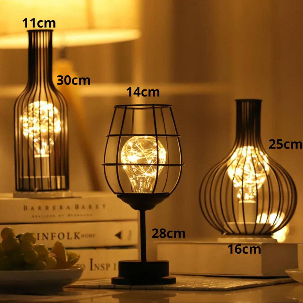 Kabellose LED Tischlampe batteriebetrieben, Dimmbar, Skandinavisches Design