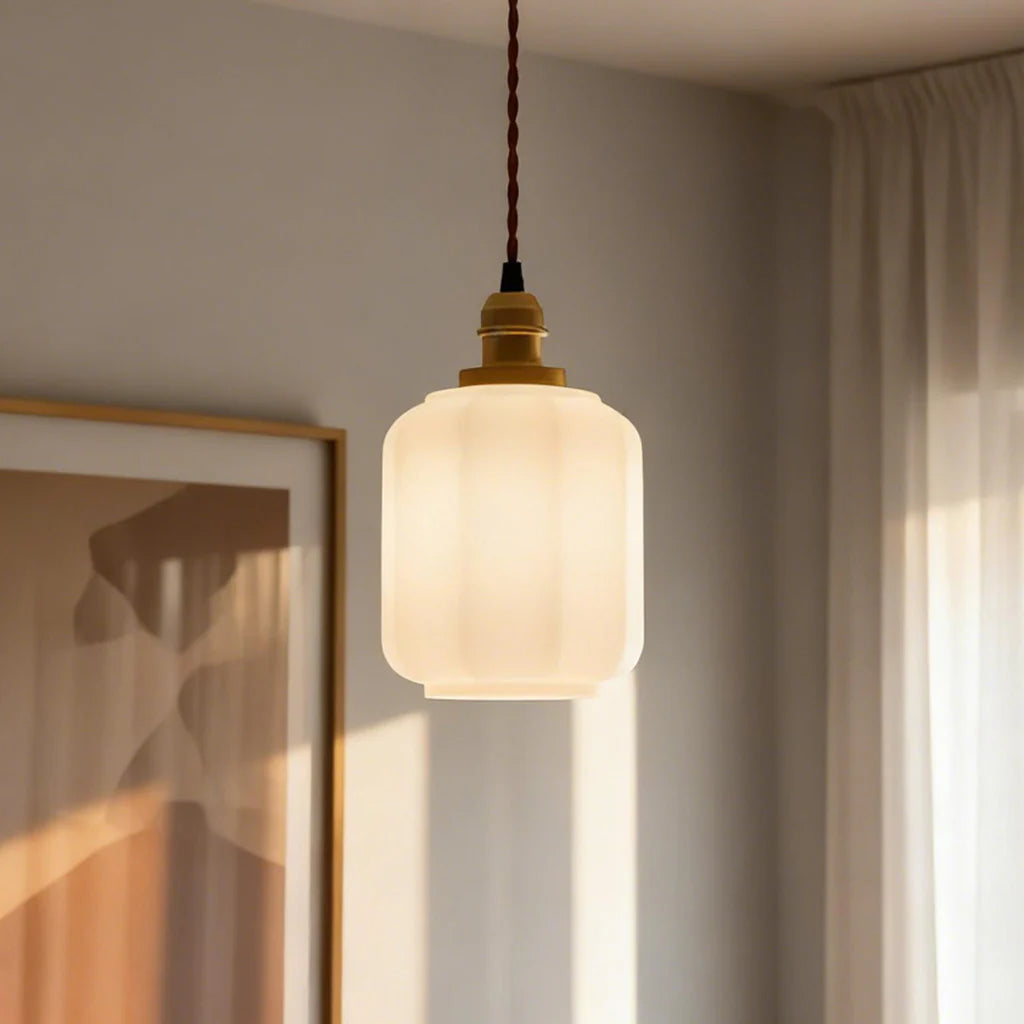 Pendelleuchte Glas Messing, Modernes Design Dimmbar E27