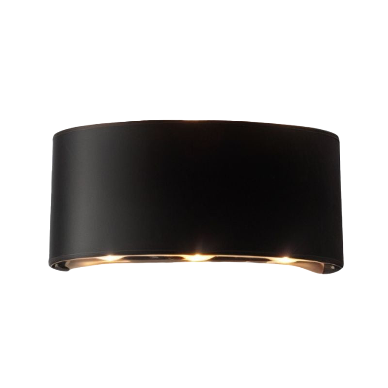 LED Wandleuchte außen IP65, Moderne Wandlampe schwarz