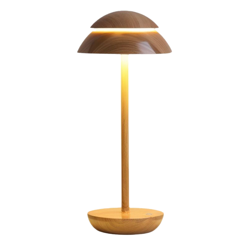 Kabellose LED Tischlampe dimmbar, Tischleuchte Aluminium