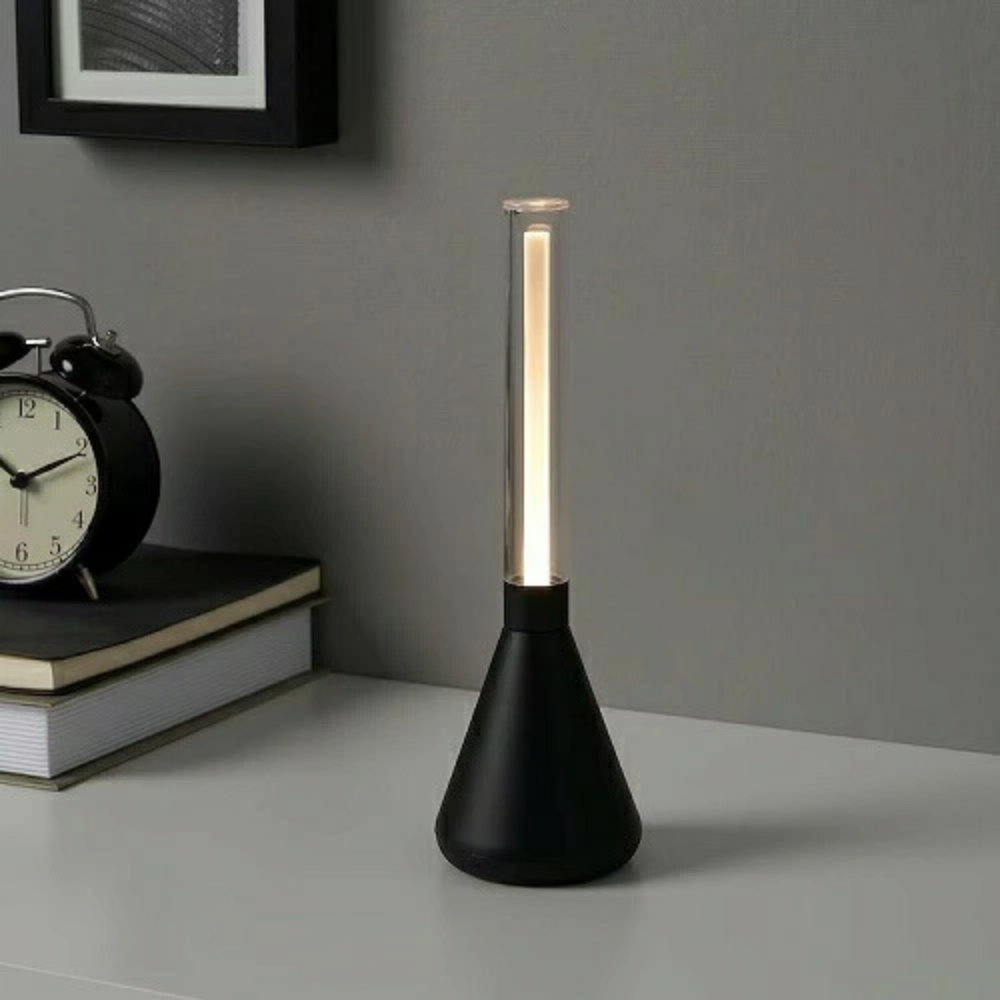 Kabellose LED Tischlampe dimmbar, Retro Tischleuchte