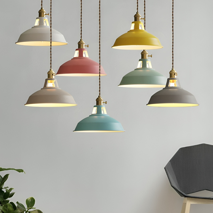 Industrial Pendelleuchte Metall, Retro Hängelampe