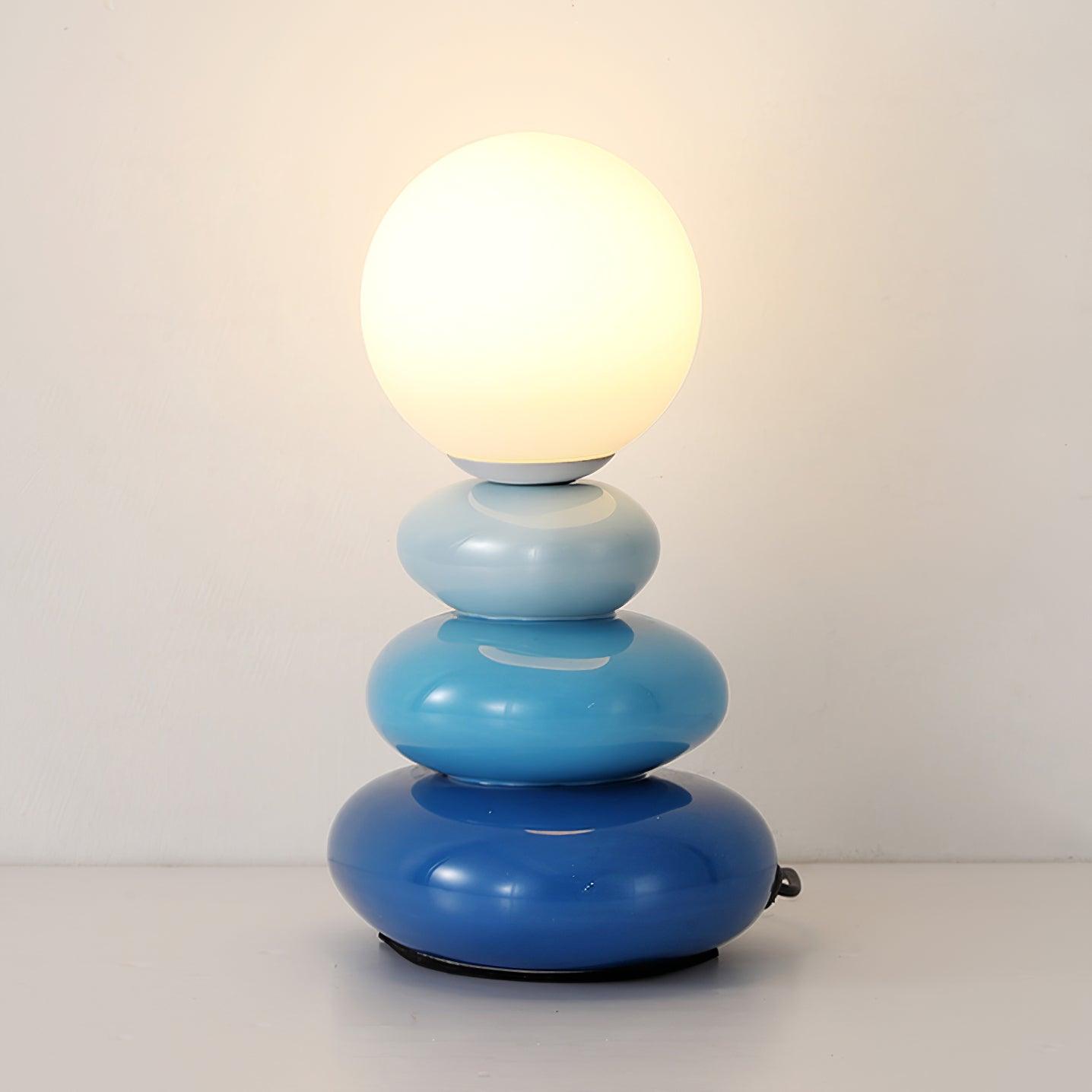 Bauhaus Tischlampe Glas Keramik – LED, Mid-Century Design