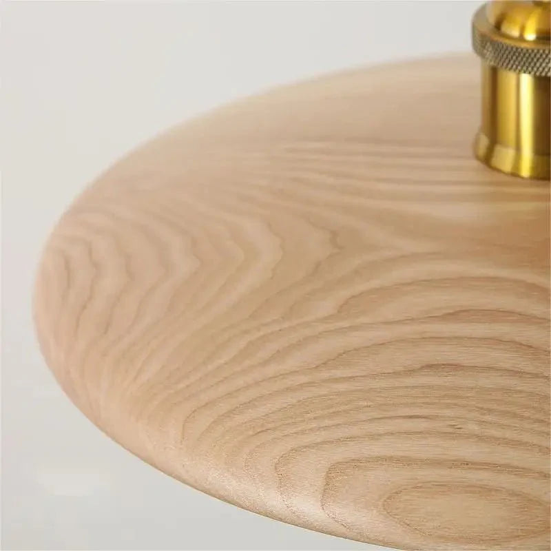 Hängelampe Holz Skandinavisch, Moderne Pendelleuchte Minimalistisch LED