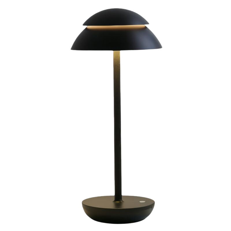 Kabellose LED Tischlampe dimmbar, Tischleuchte Aluminium