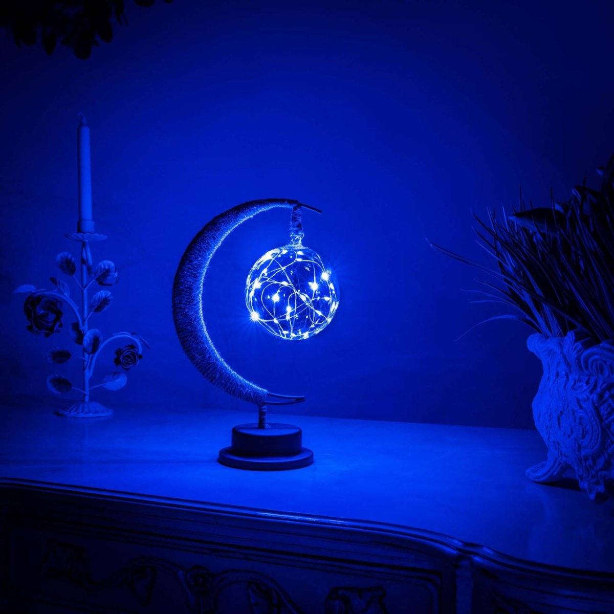 LED Mondlampe, Nachtlicht Tischlampe