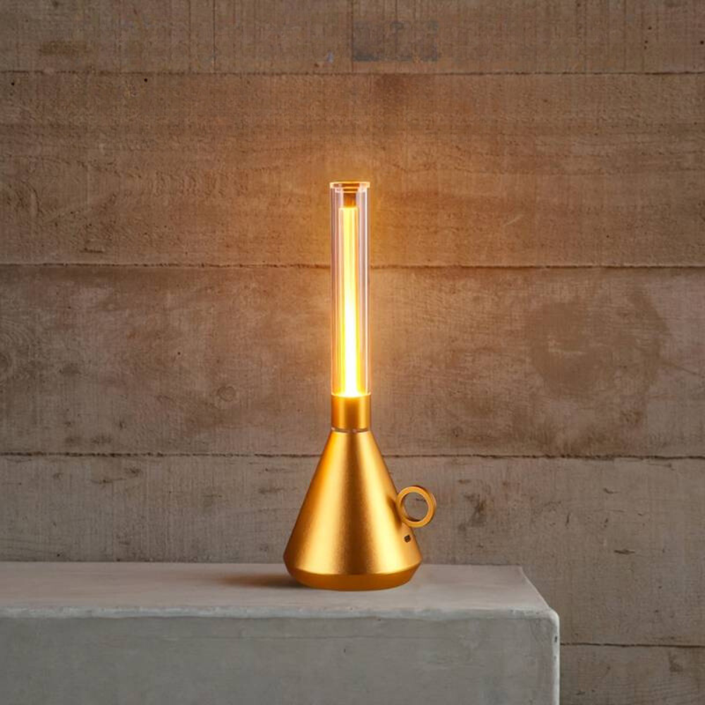 Kabellose LED Tischlampe dimmbar, Retro Tischleuchte