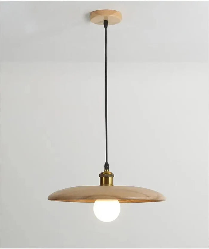 Hängelampe Holz Skandinavisch, Moderne Pendelleuchte Minimalistisch LED