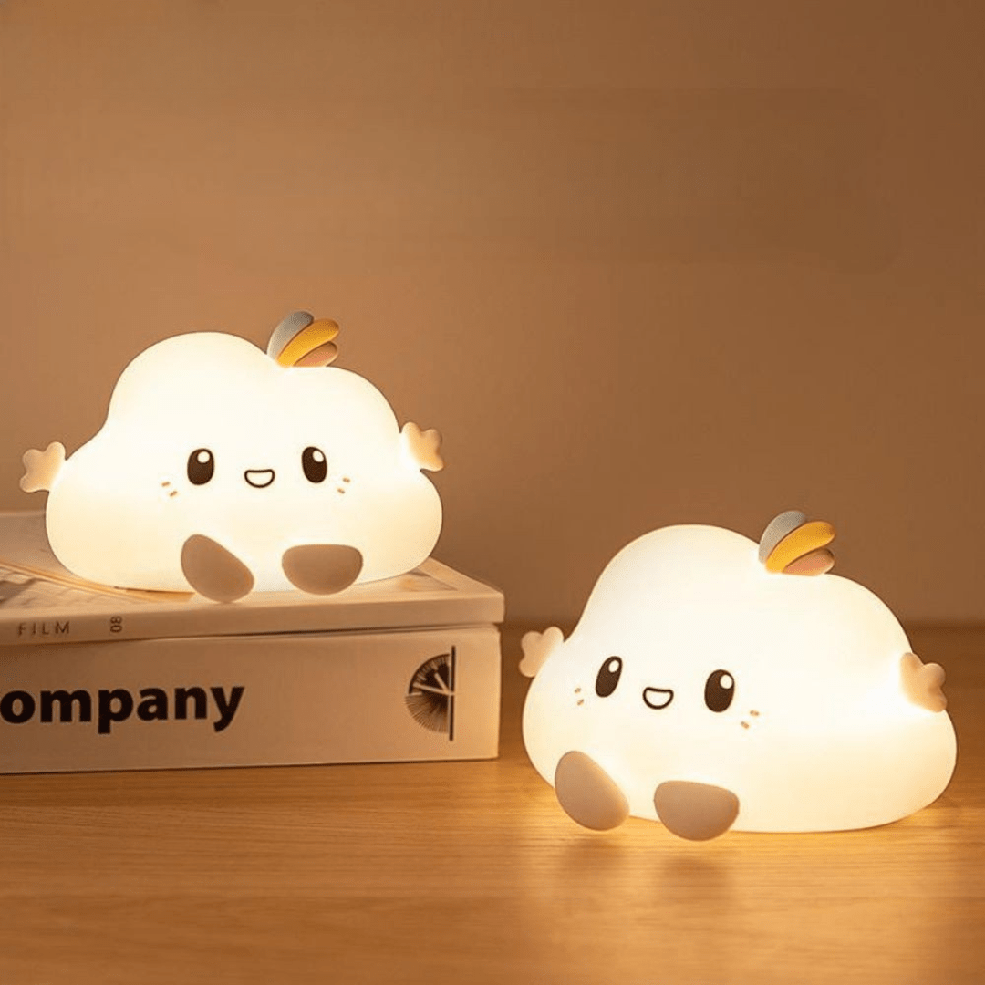 LED Kinder Nachtlampe Touch, Wiederaufladbar, 3 Helligkeitsstufen, Timer