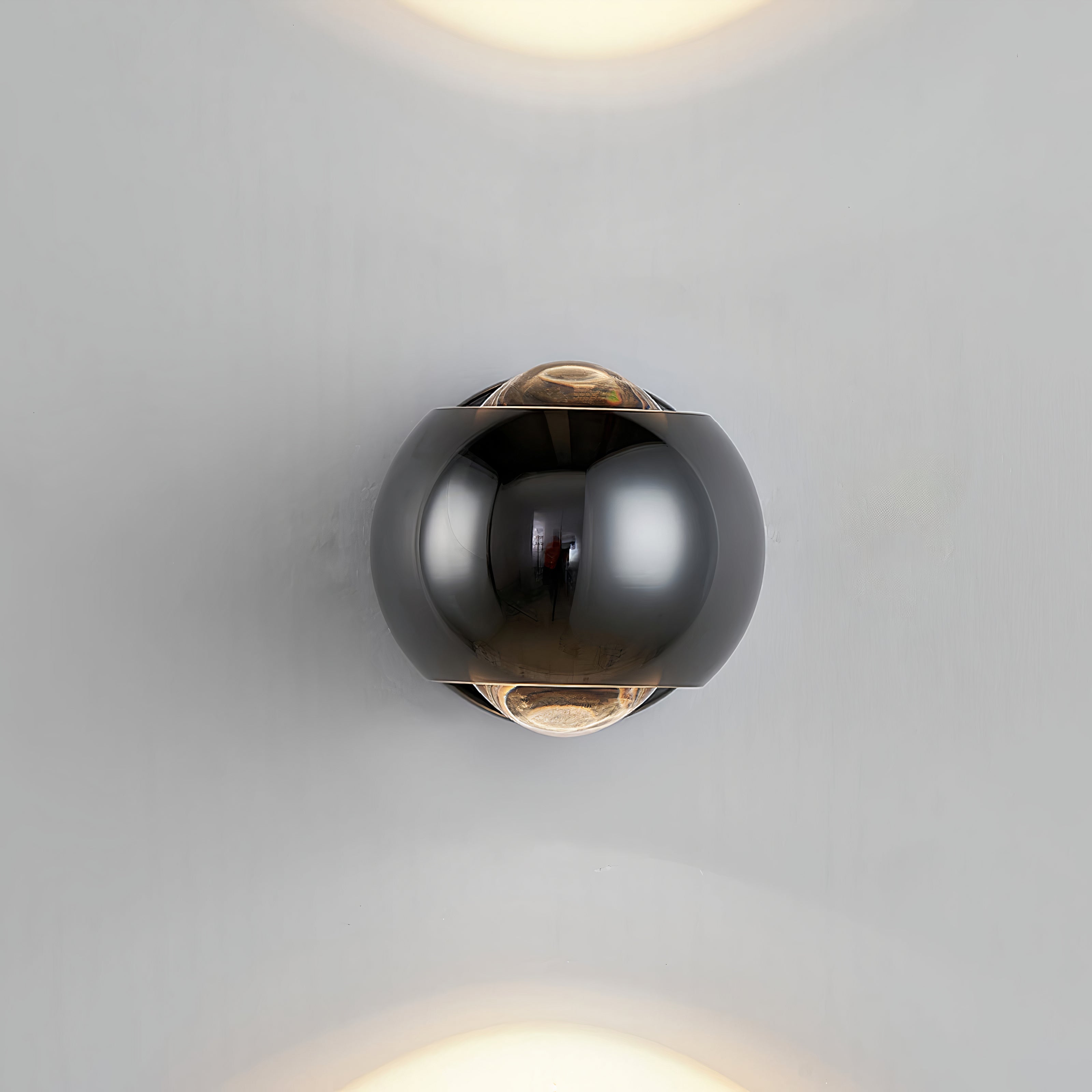 LED Wandleuchte Up Down Drehbar, Moderne Wandlampe Metall Glas G9