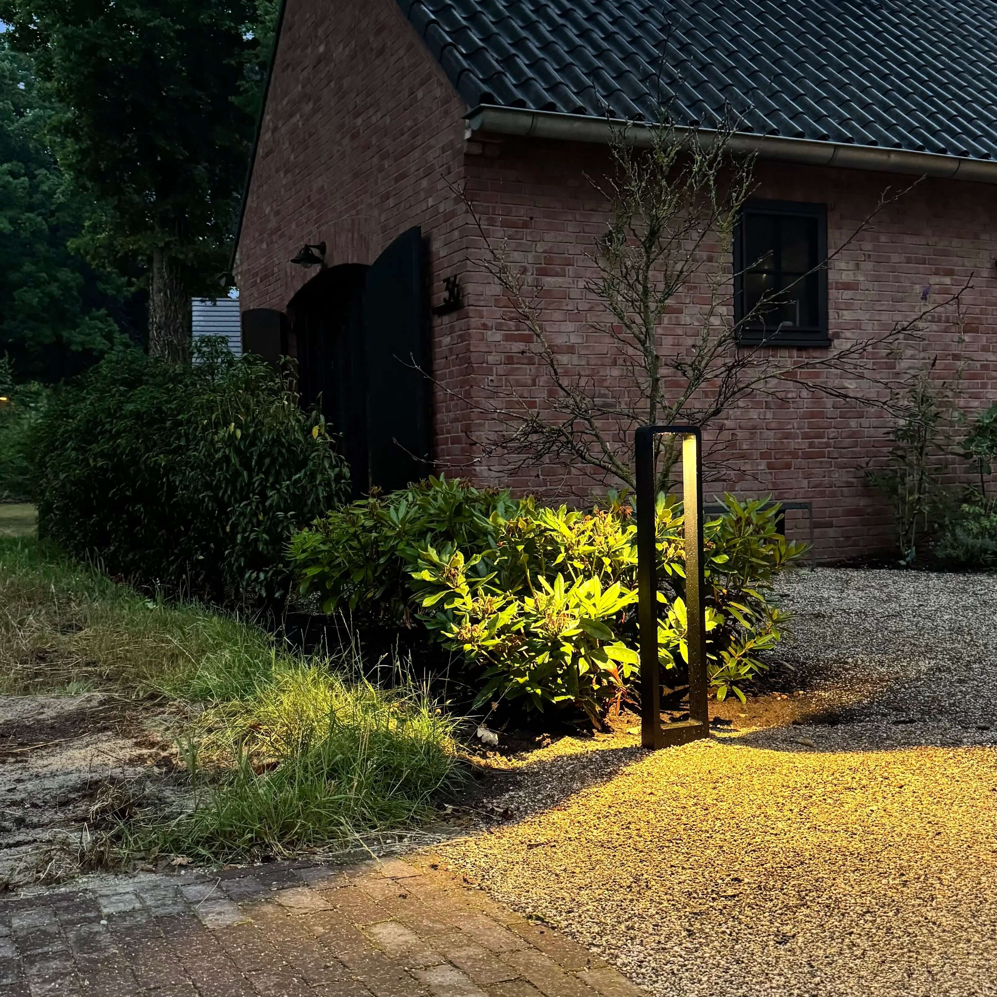 LED Wegeleuchte Garten Schwarz IP68, Außenleuchte Stehend 30/60/80 cm