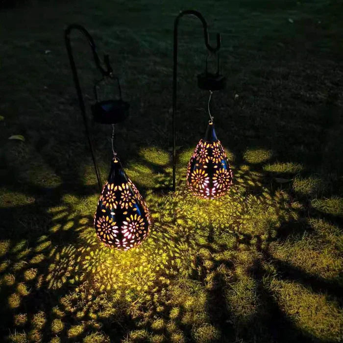 Solar Laterne hängend, LED Außenlaterne Garten