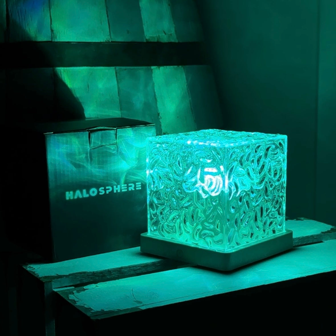RGB Tischlampe Nordlicht, LED Farbwechsel Lampe mit Fernbedienung