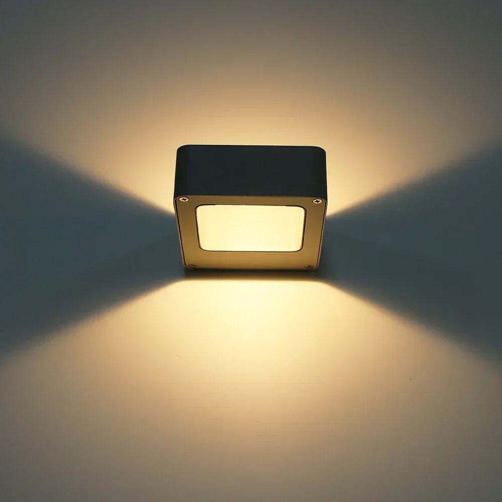 LED Wandleuchte außen wasserdicht, Außenlampe Aluminium