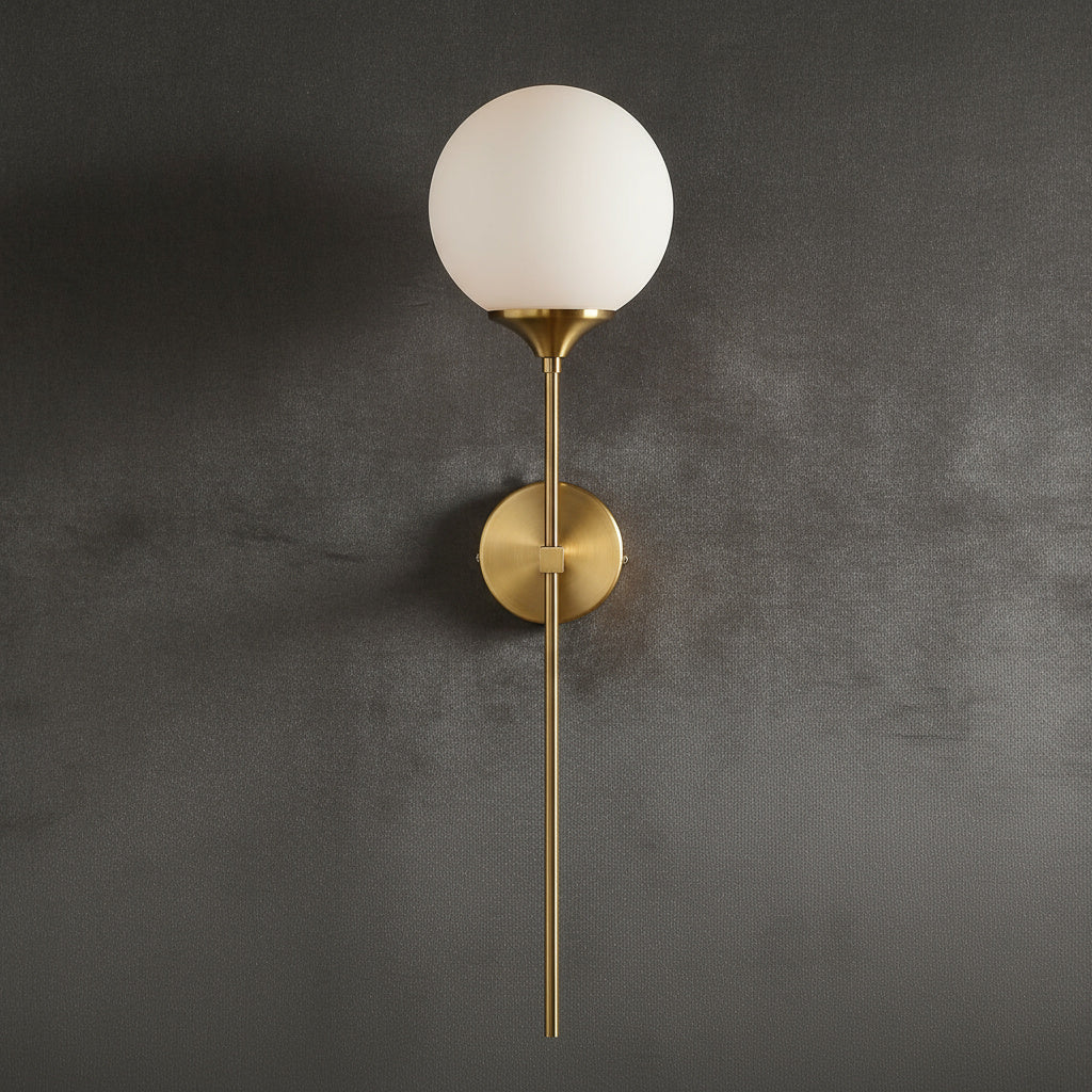 Moderne Wandlampe aus Metall und Glas – E27, Minimalistisches Design