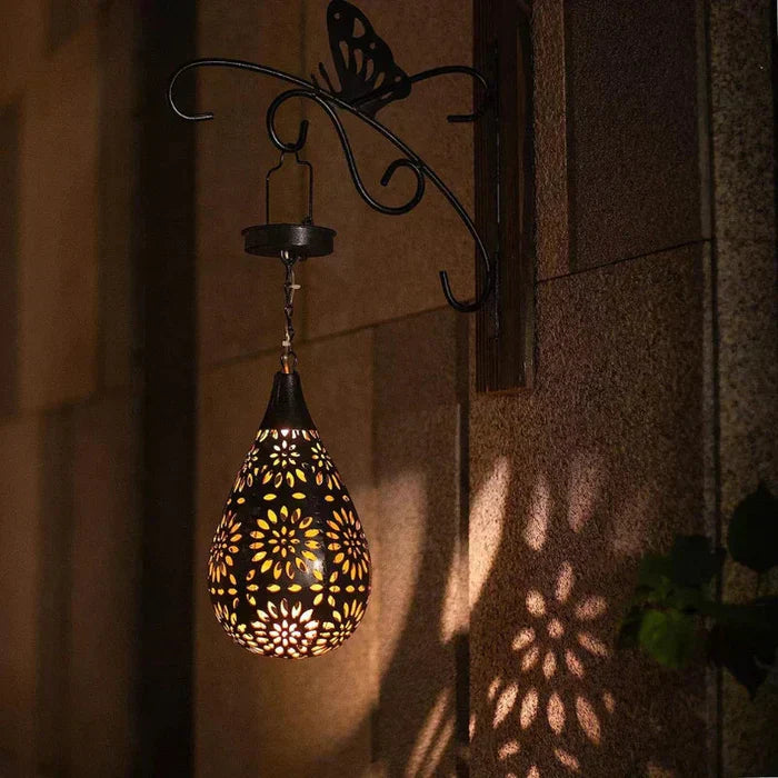 Solar Laterne hängend, LED Außenlaterne Garten