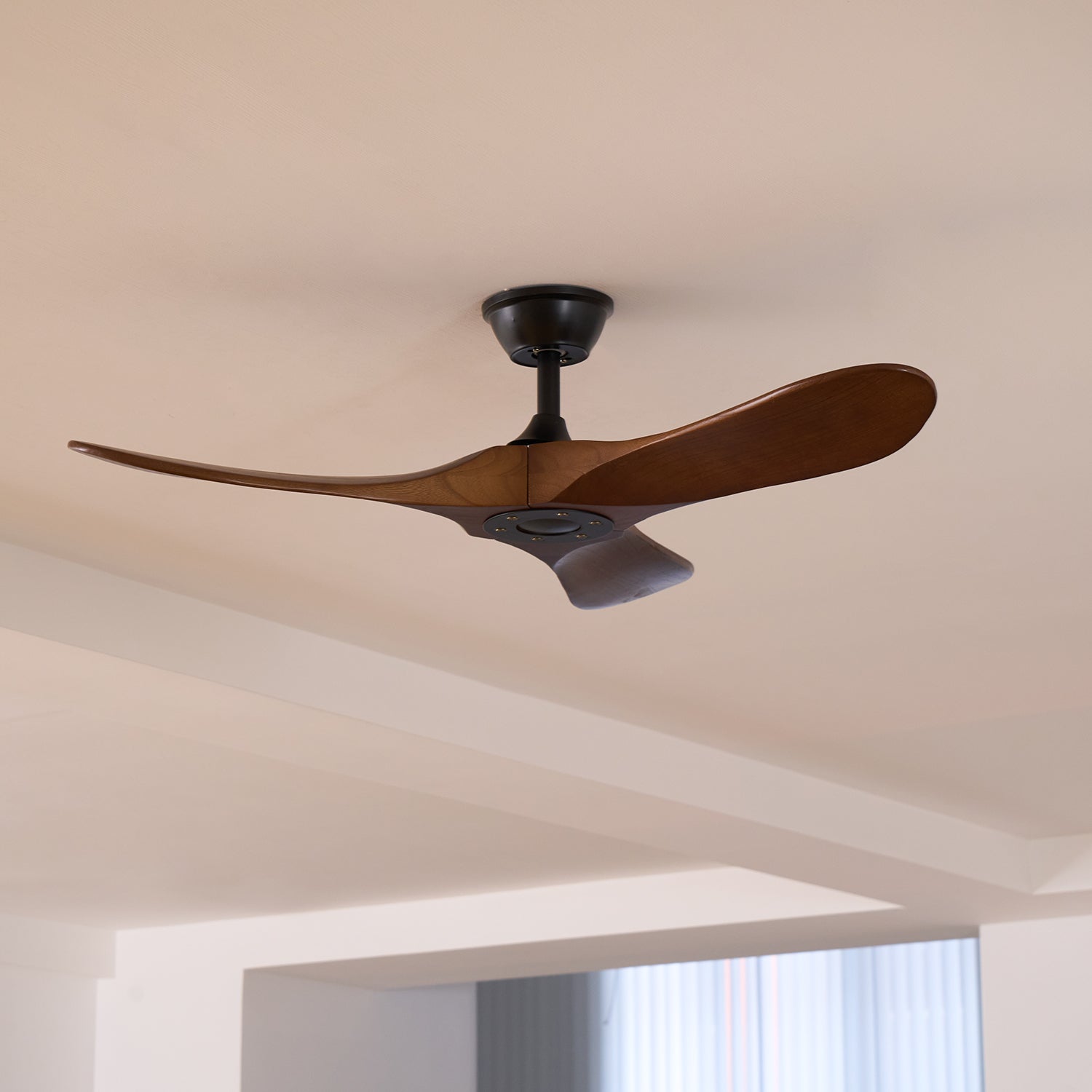 Deckenventilator Holz Leise, Design Ventilator Decke 106/132 cm 6 Stufen