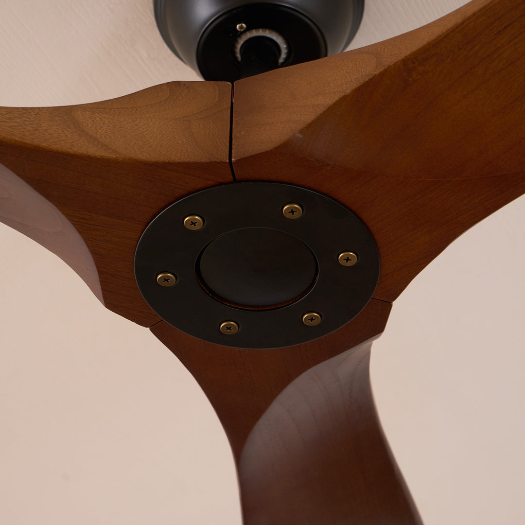 Deckenventilator Holz Leise, Design Ventilator Decke 106/132 cm 6 Stufen