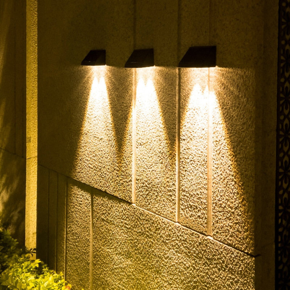 Solar Wandleuchte mit Bewegungsmelder Außen, LED IP65 Wasserdicht, Ohne Strom