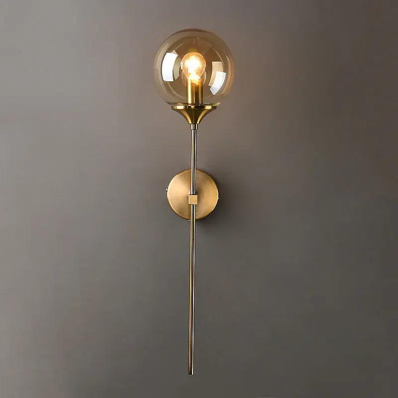 Moderne Wandlampe aus Metall und Glas – E27, Minimalistisches Design