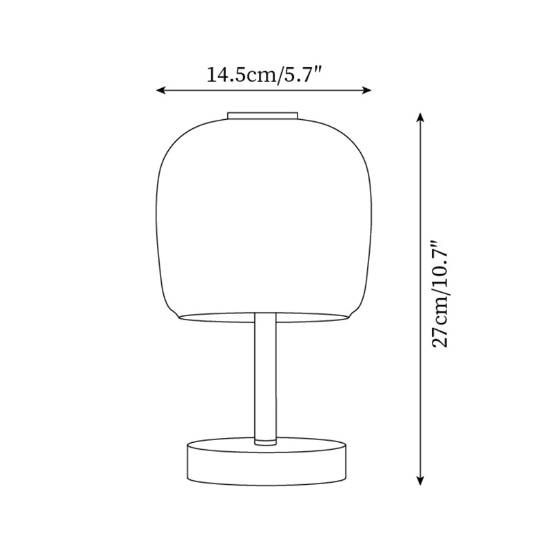 Tischlampe Glas Metall, Modernes Design LED Dreibeiner Farbwechsel mit USB Anschluss