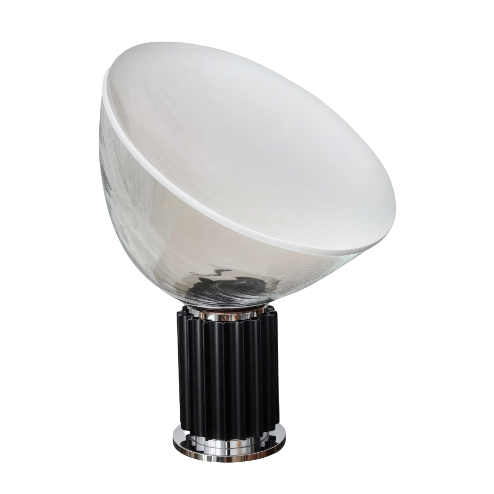Art Deco Tischlampe Glas Metall, Moderne Tischleuchte