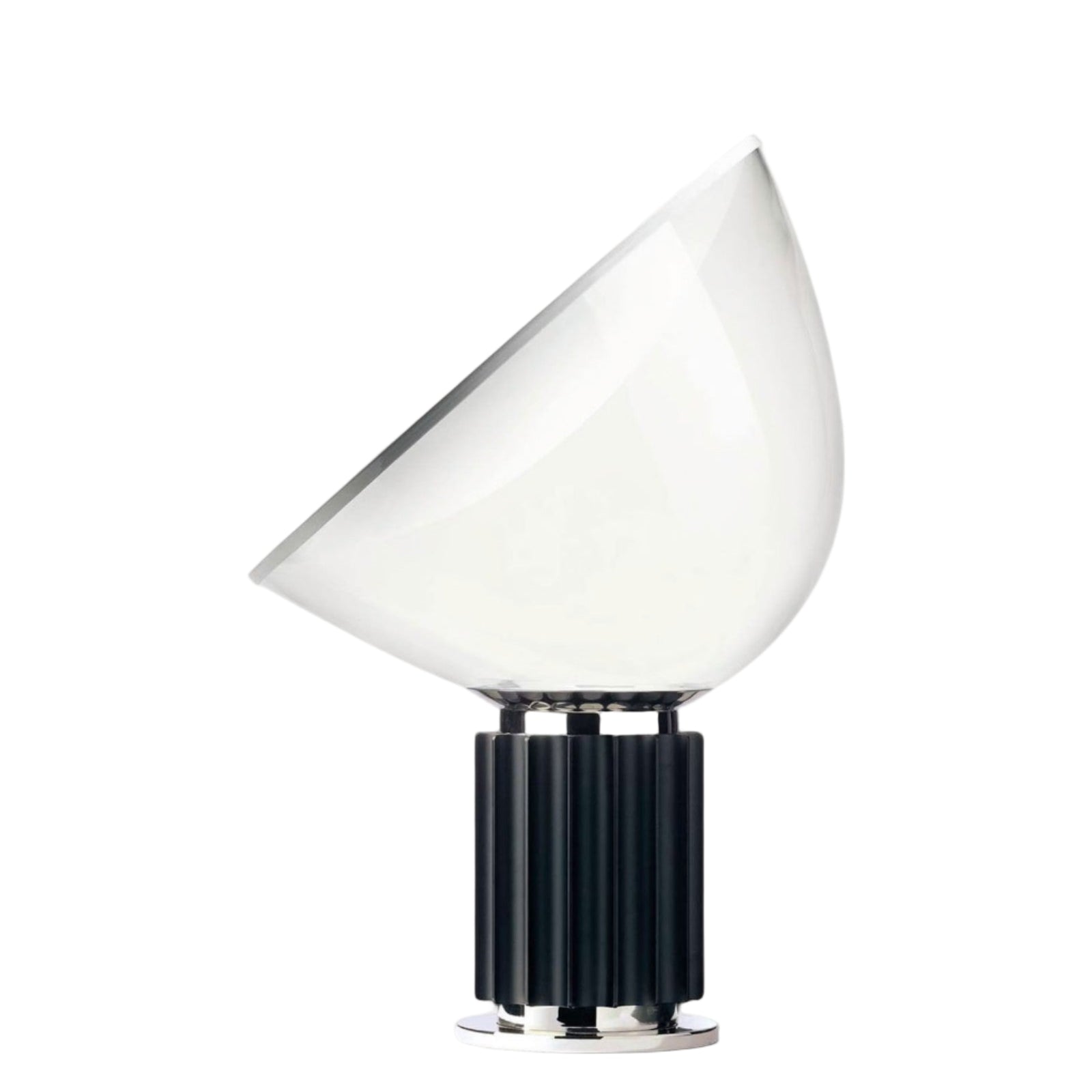 Art Deco Tischlampe Glas Metall, Moderne Tischleuchte