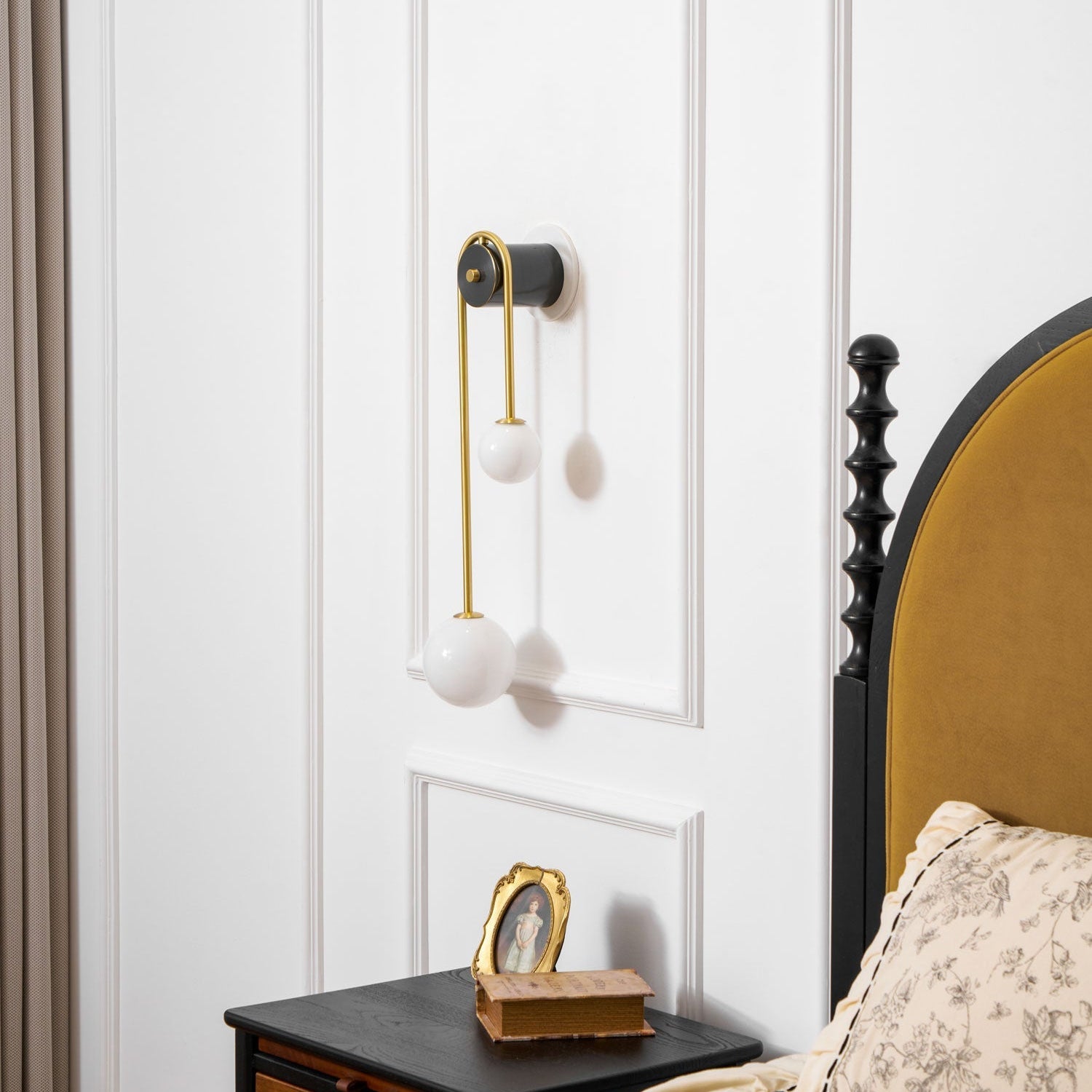 Moderne nordische goldene Wandleuchten