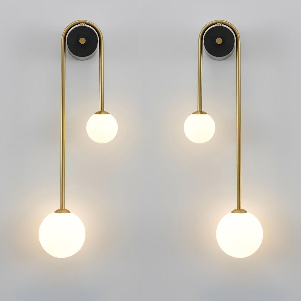 Moderne nordische goldene Wandleuchten