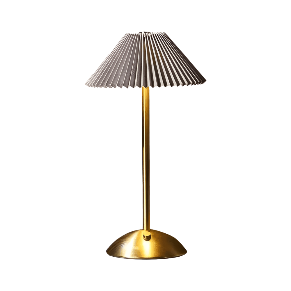 Kabellose LED Tischlampe dimmbar, Tischleuchte schwarz Touch