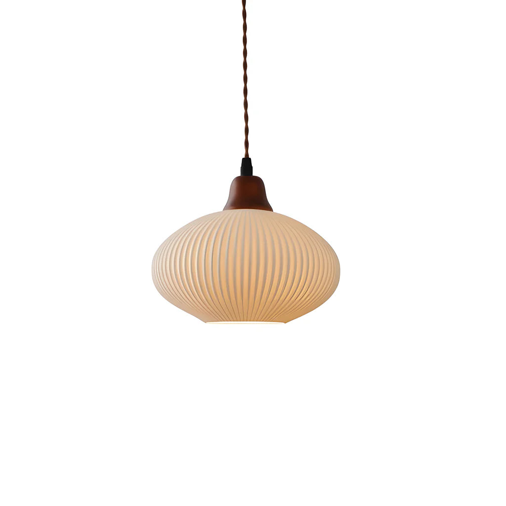 Keramik Pendelleuchte, Handgefertigtes Design Dimmbar E27