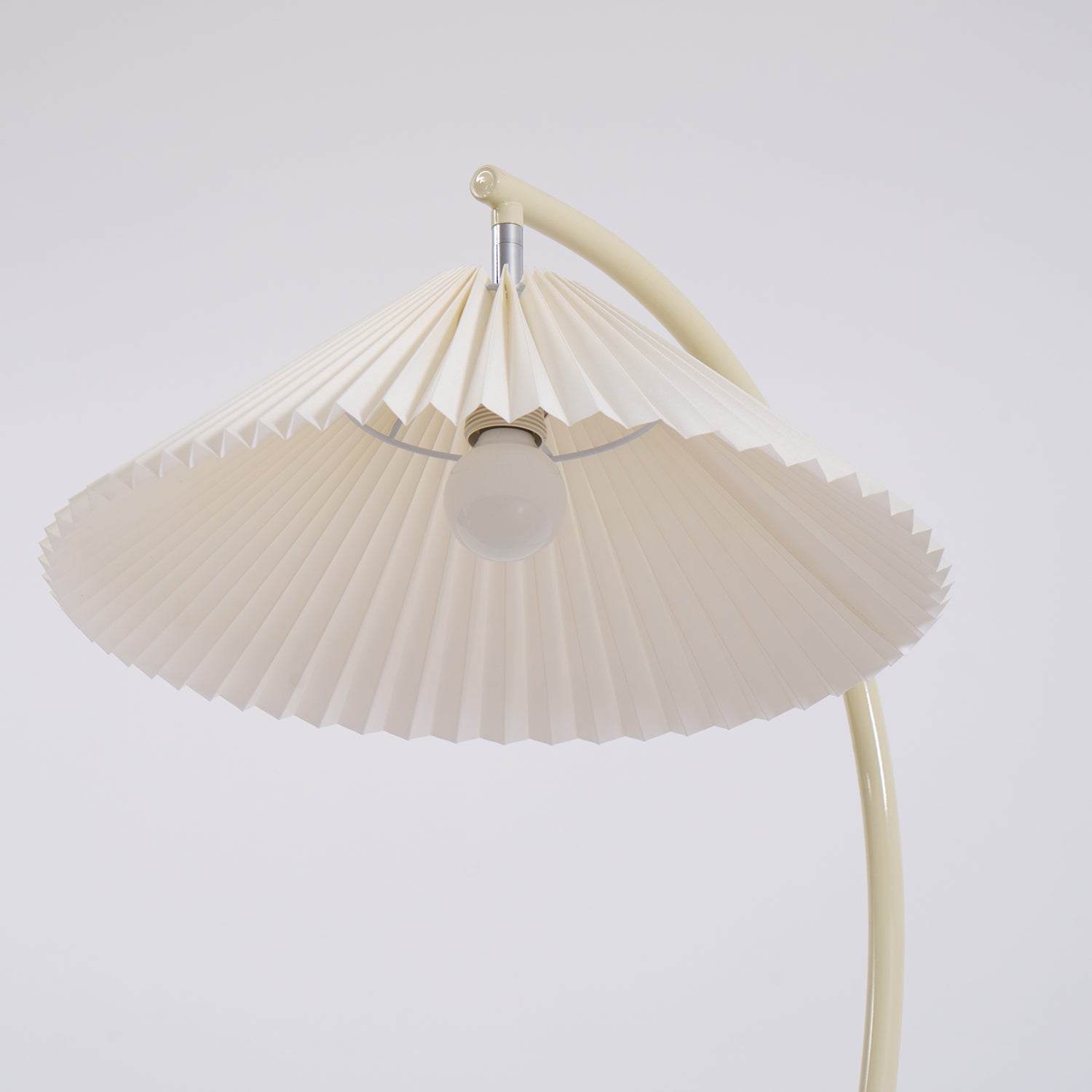 Stehlampe Stoff Plissee, Design Stehleuchte Verstellbar E27