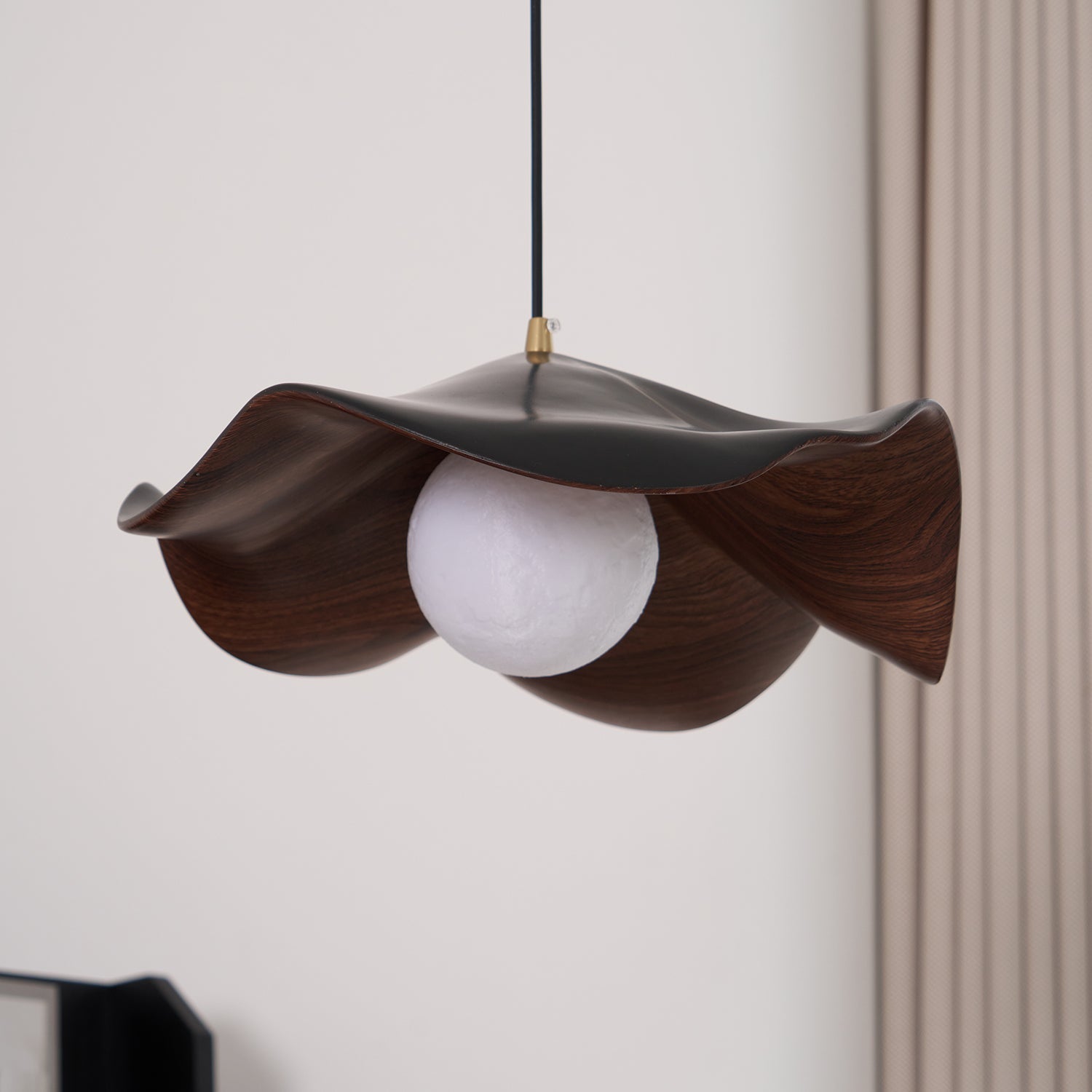 Flache Pendelleuchte rund, LED Hängeleuchte modern