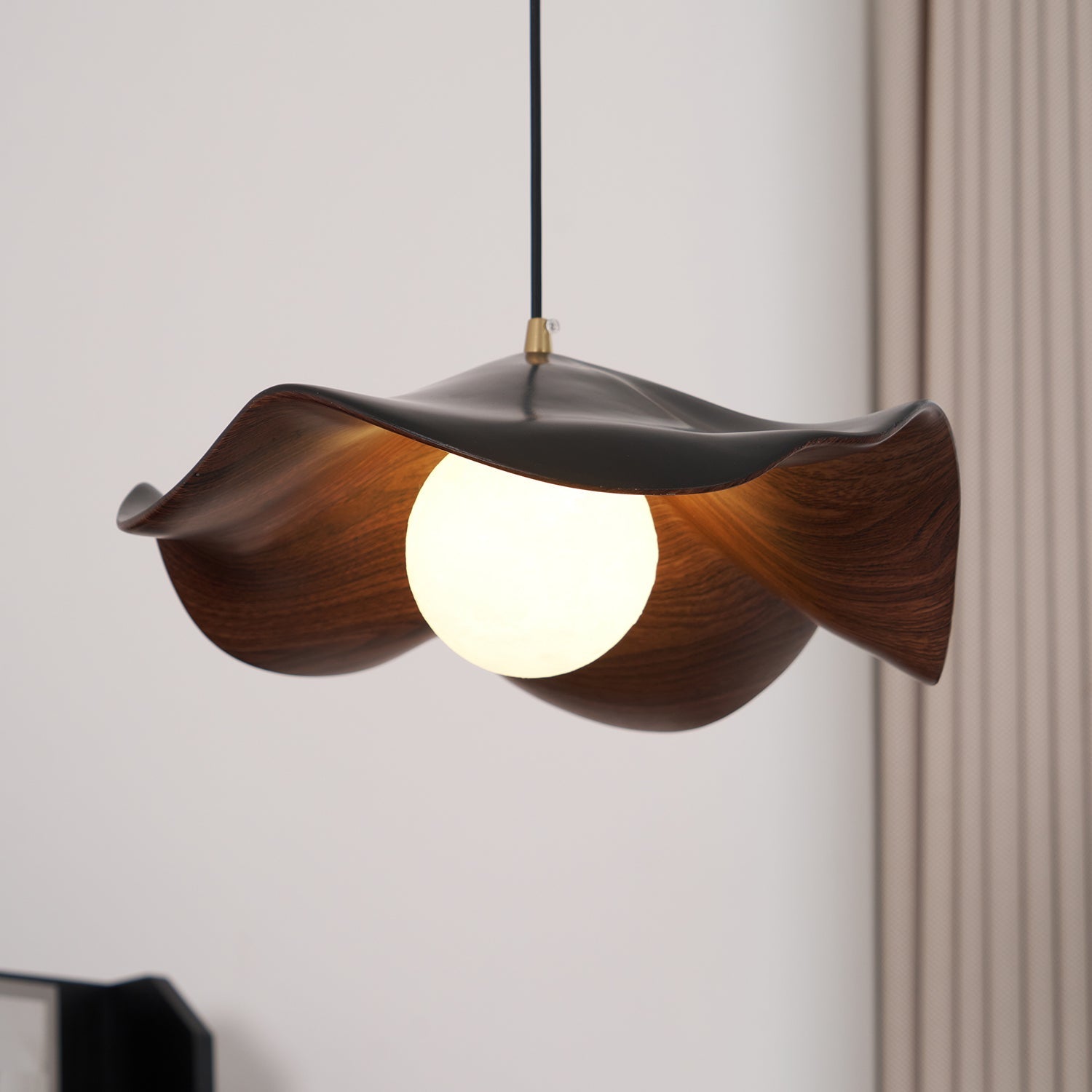 Flache Pendelleuchte rund, LED Hängeleuchte modern
