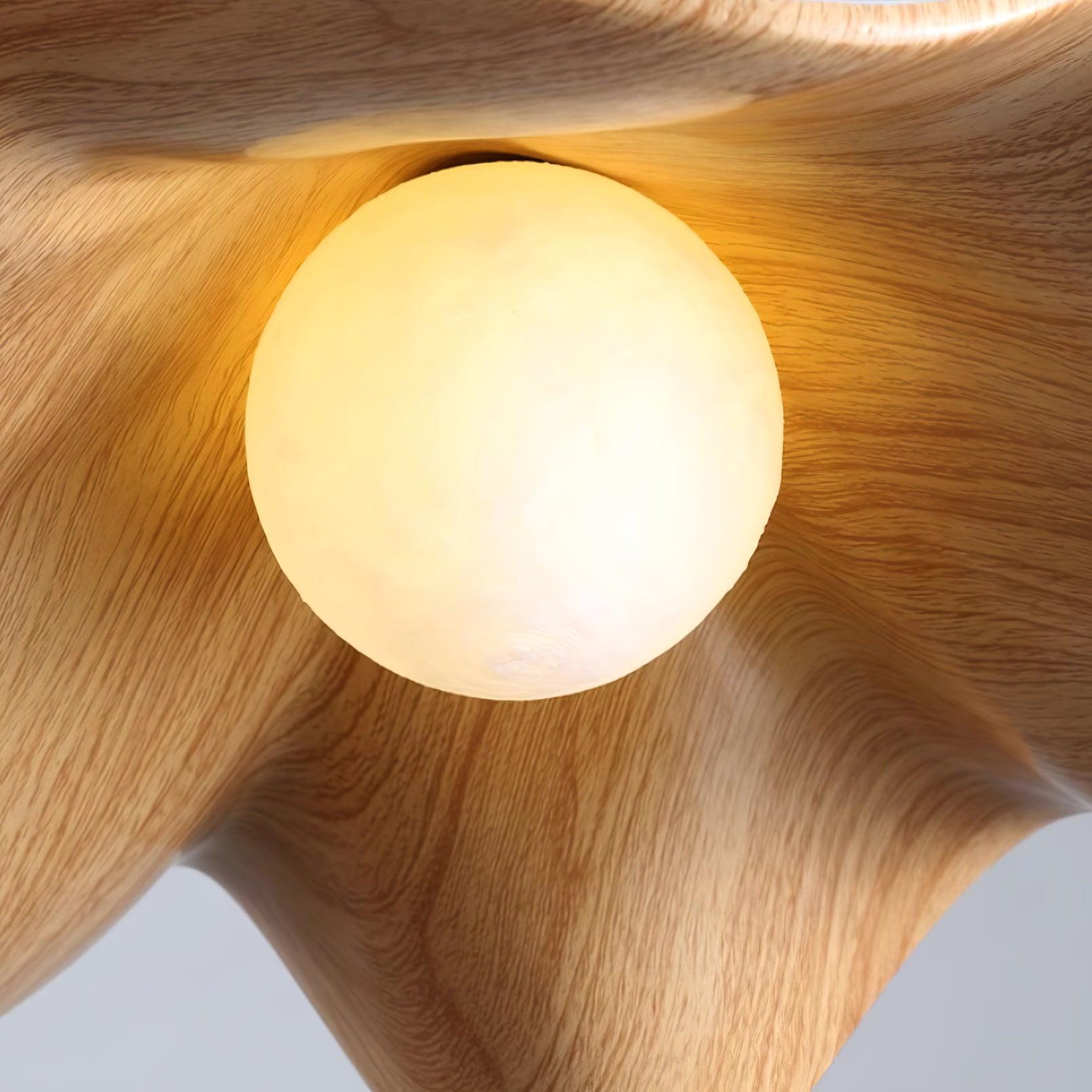 Flache Pendelleuchte rund, LED Hängeleuchte modern