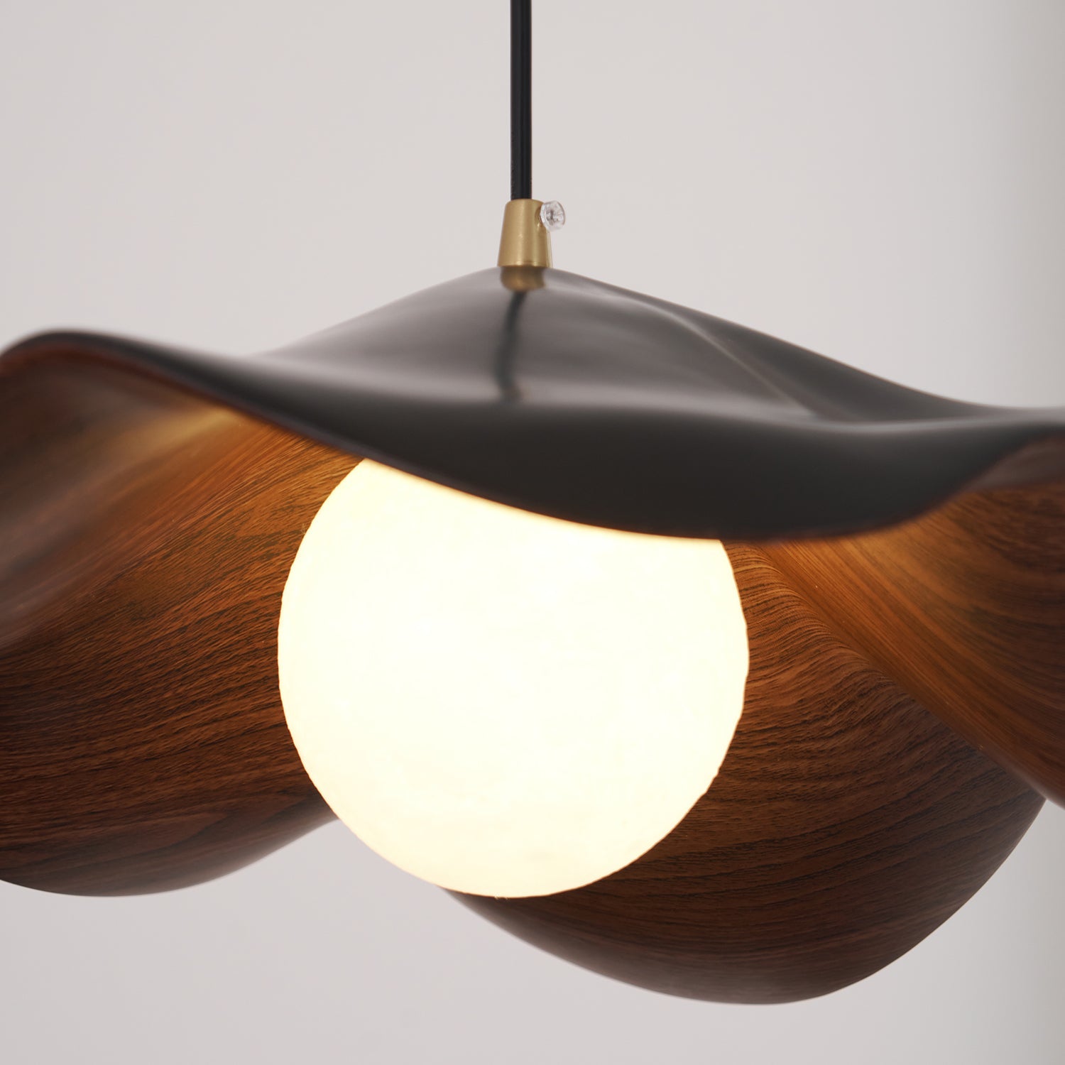 Flache Pendelleuchte rund, LED Hängeleuchte modern