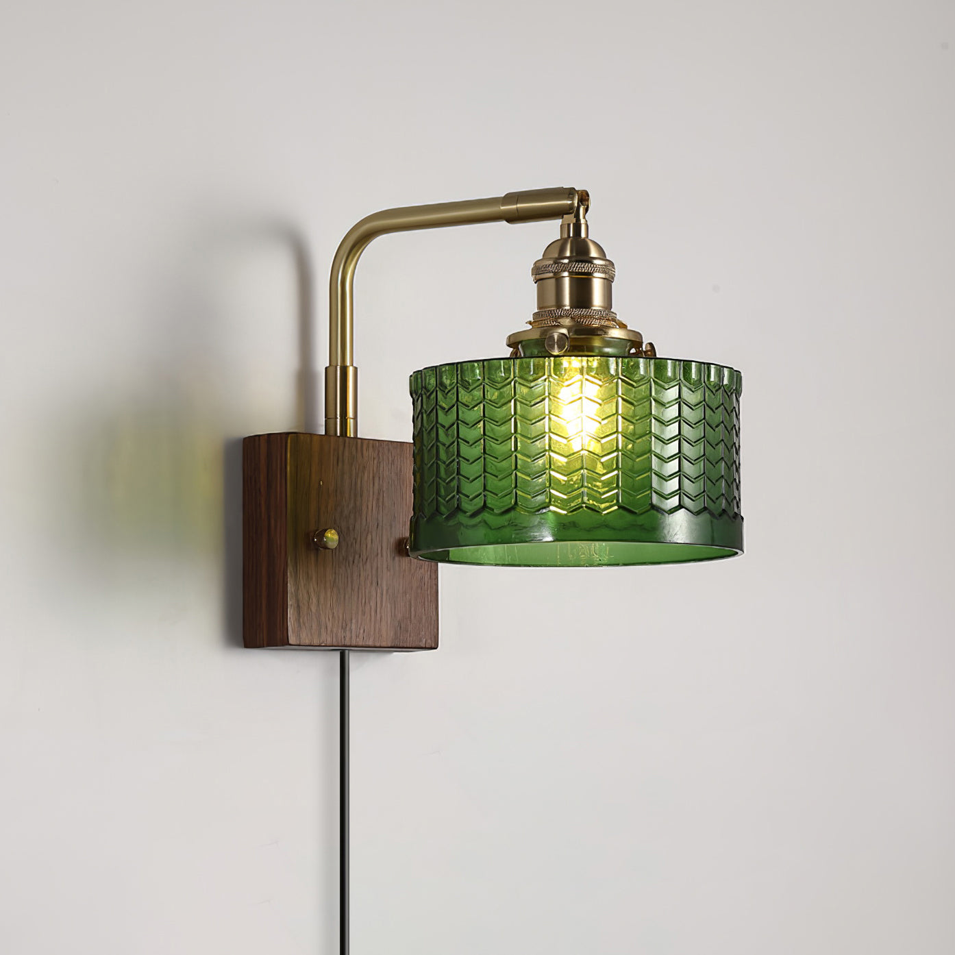 Plug In Wandleuchte, Vintage Design Dimmbar mit Stecker