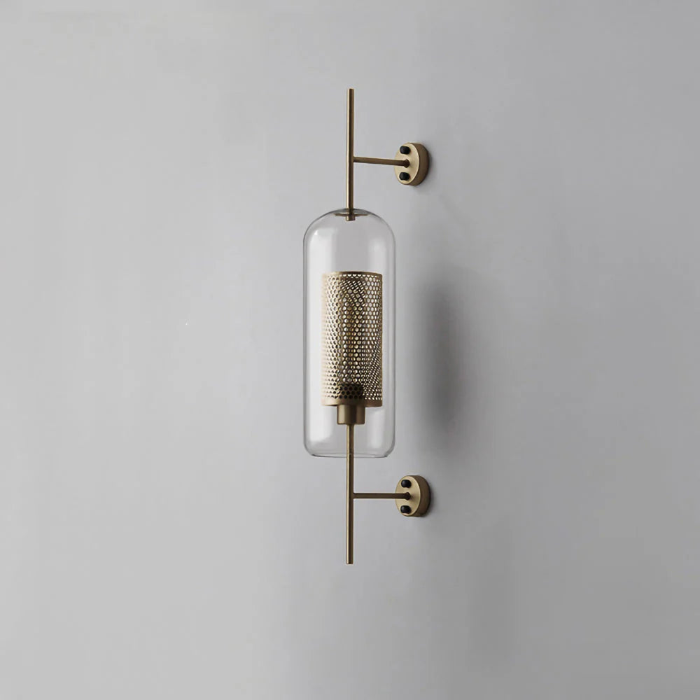 Moderne Wandlampe Metall Glas – Zylinder oder Kugel, nordisches Design
