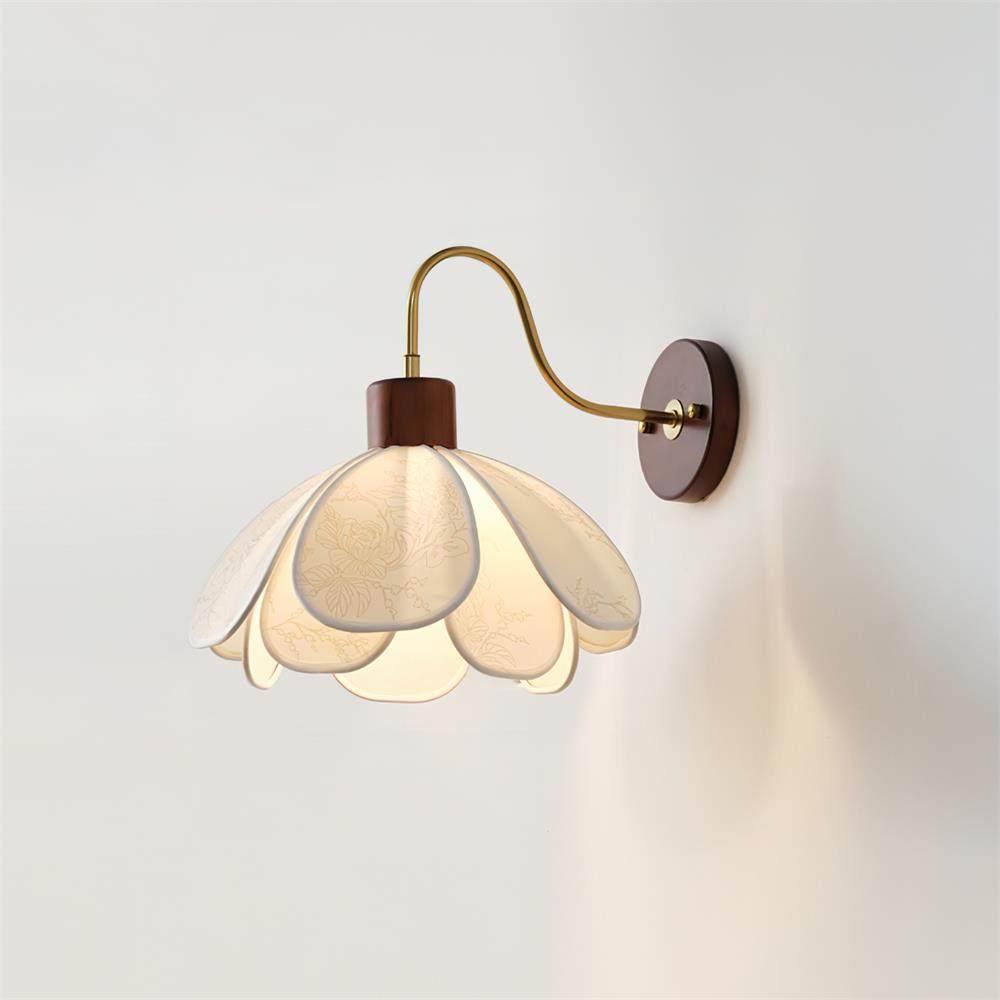 Baumwoll Pendelleuchte Gestreift, Walnuss Design Dimmbar Höhenverstellbar