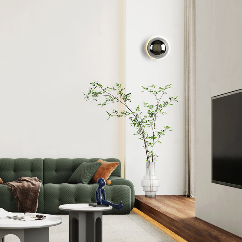 LED Wandleuchte indirekt Chrom, Wandlampe modern