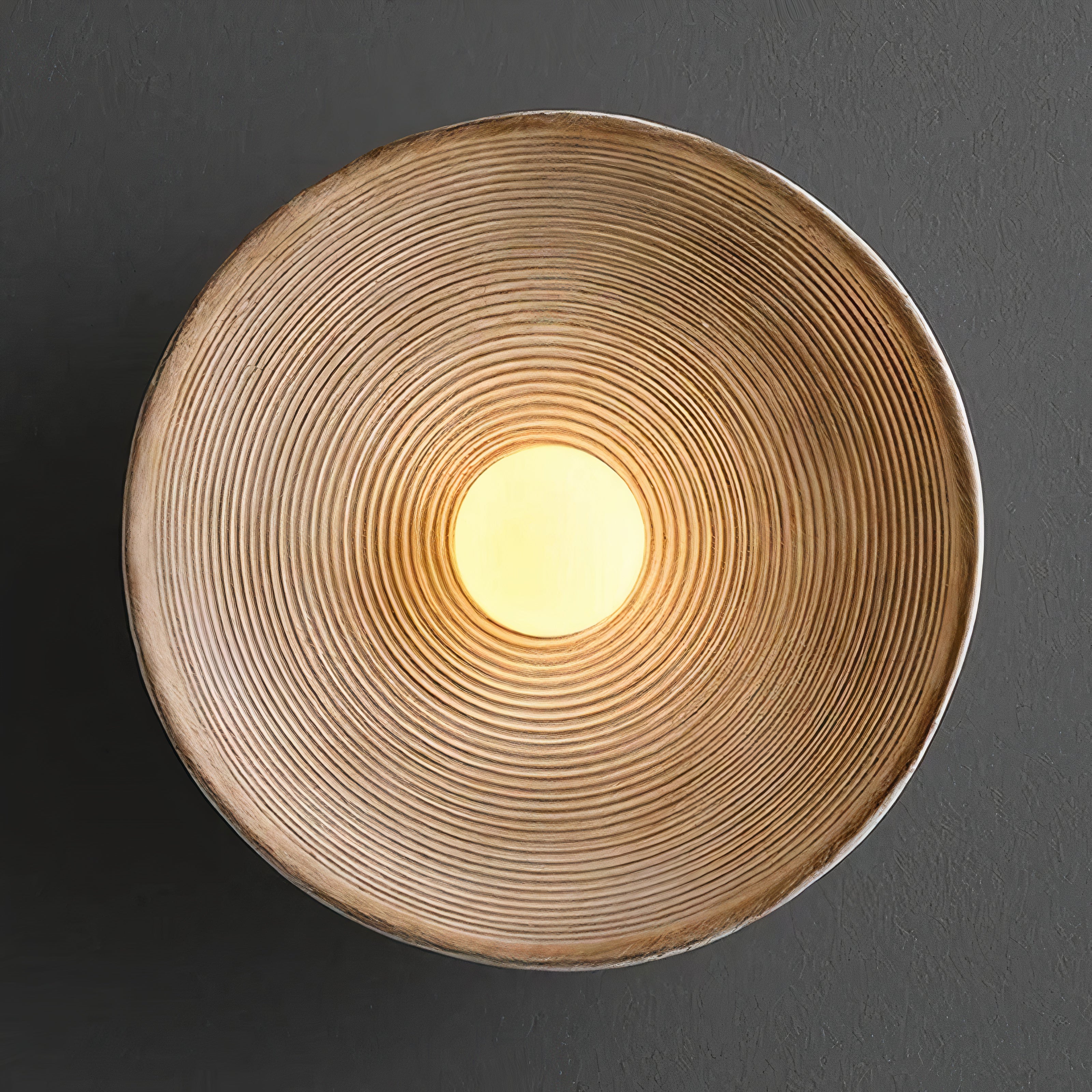 Moderne Retro Wandlampe aus Harz – Nordisches Design, Weiß oder Braun