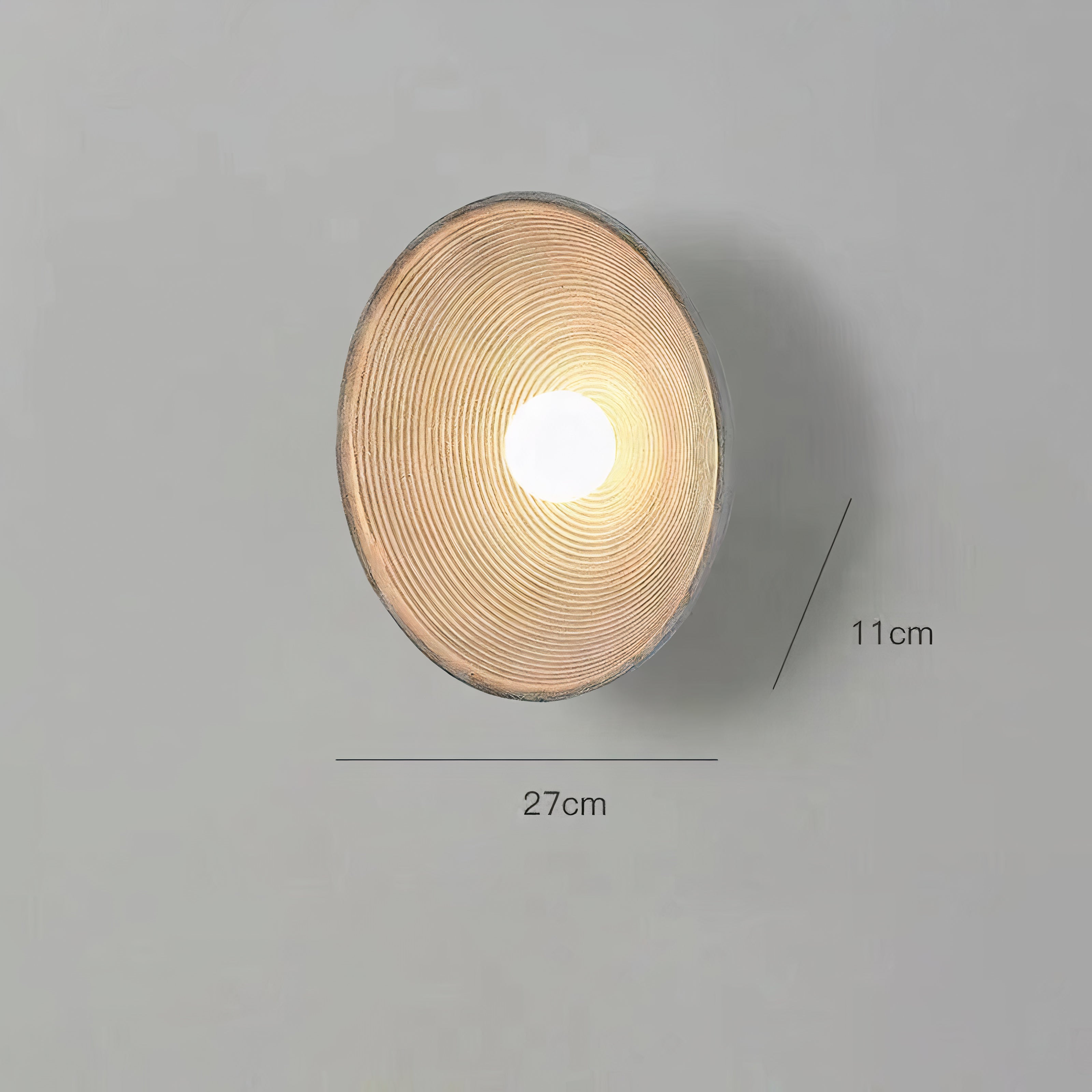 Moderne Retro Wandlampe aus Harz – Nordisches Design, Weiß oder Braun