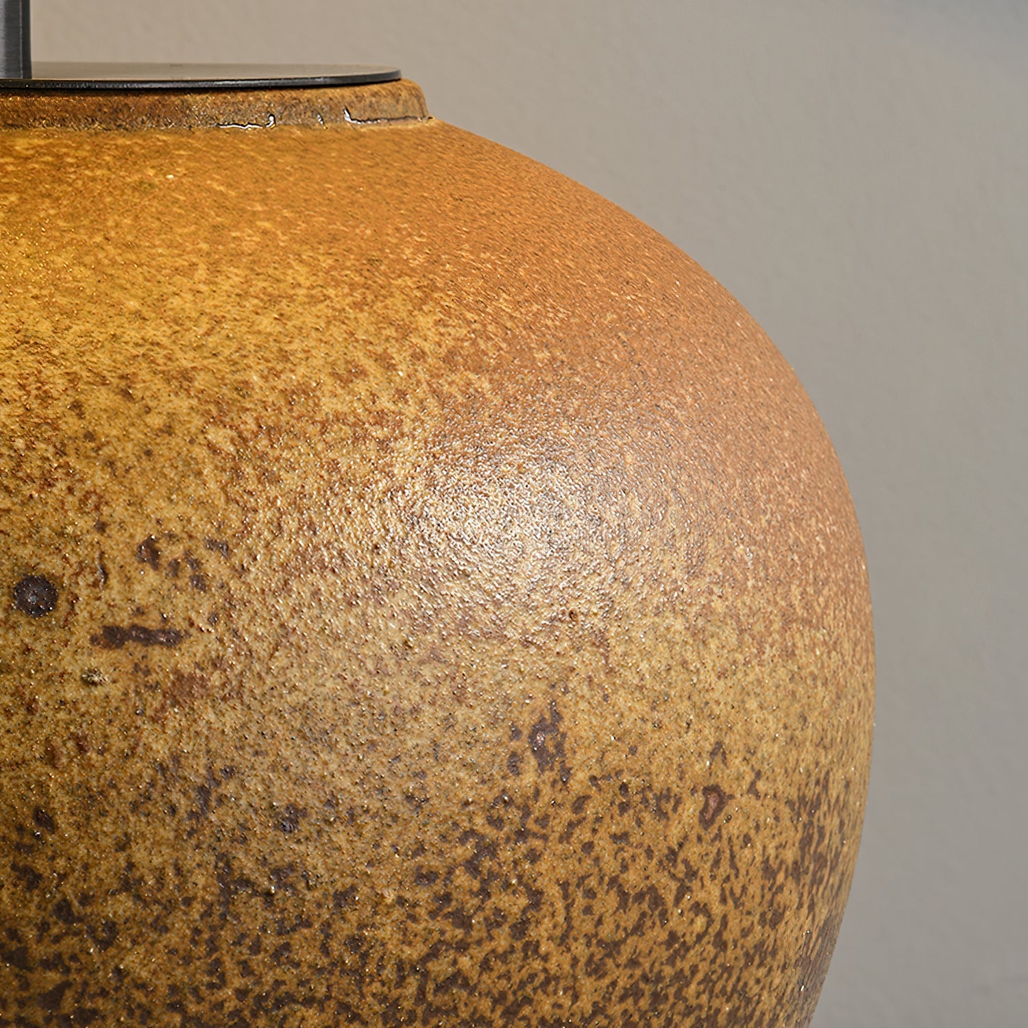Keramik Tischlampe, Handgefertigtes Design Warmweiß E27