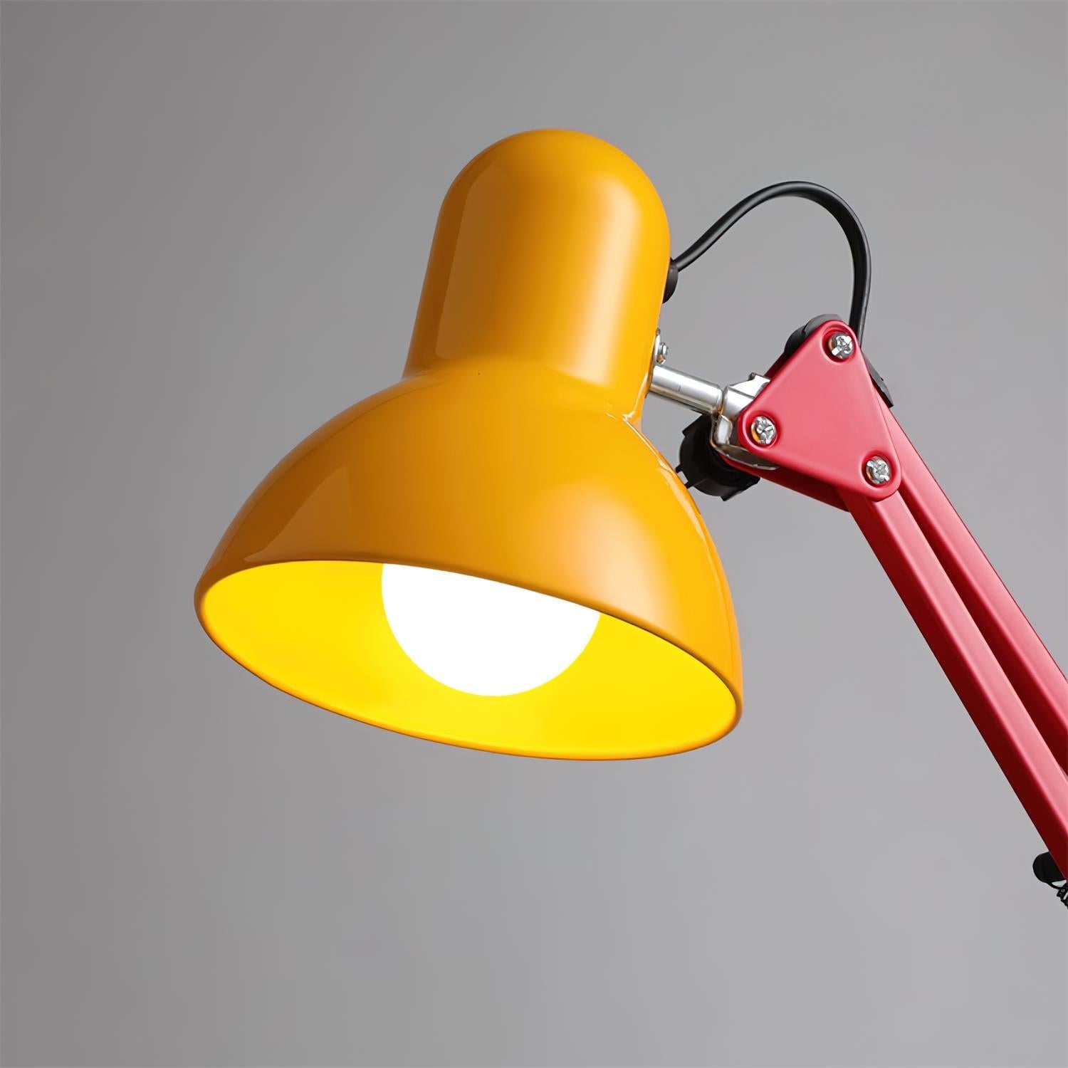 Tischlampe Metall Bunt, Verstellbarer Arm Modernes Design