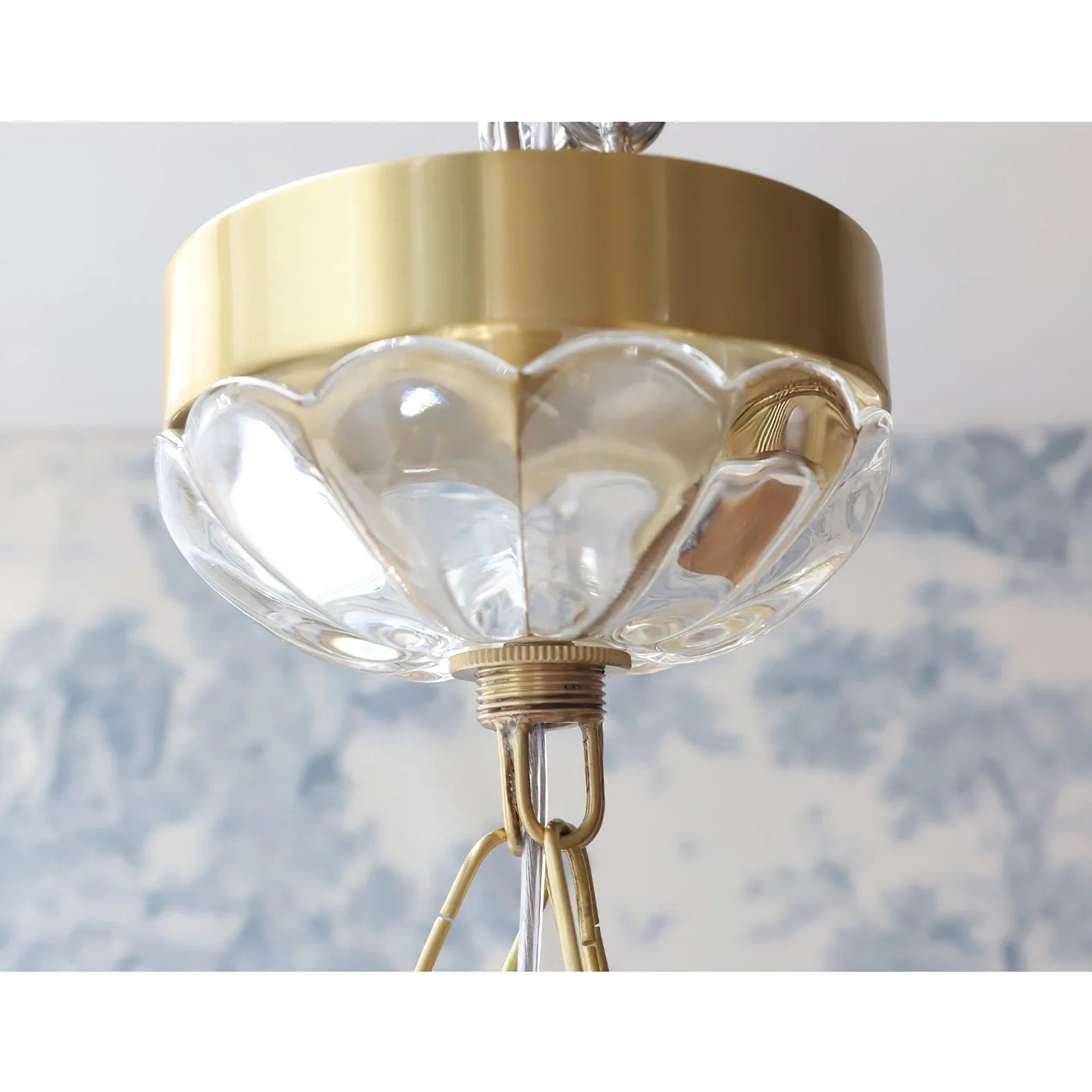 Glas Kronleuchter Blütendesign, Modernes Design E14