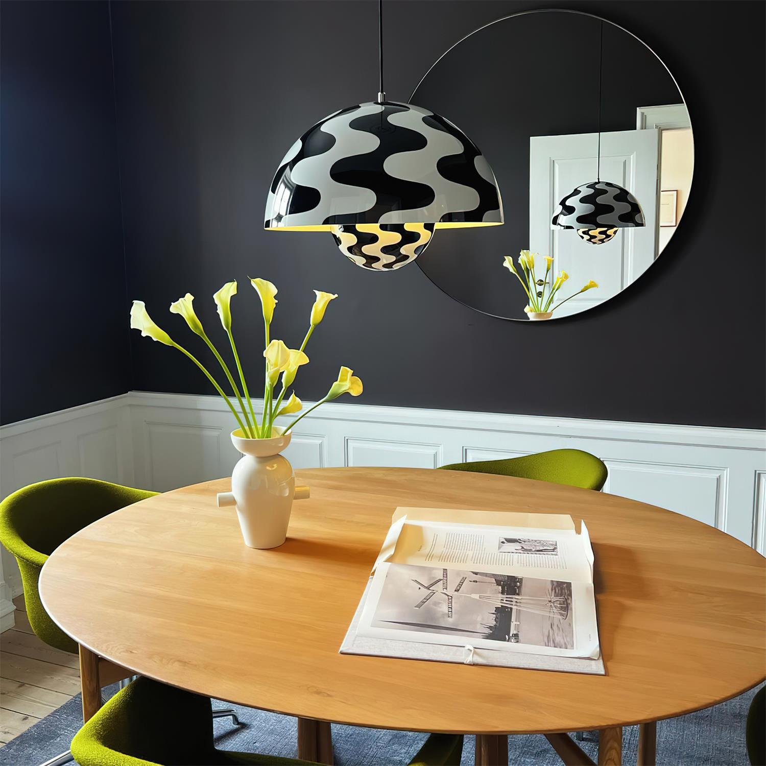 Plug In Pendelleuchte, Flowerpot Design Dimmbar mit Stecker